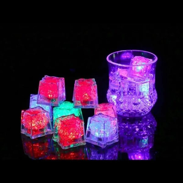 6Pcs Home Decor Luminous LED Ice Cubes Glowing Party Flash Neon Halloween Festival Accessories Christmas Decor Party Supplies - Trendy Crate Pk