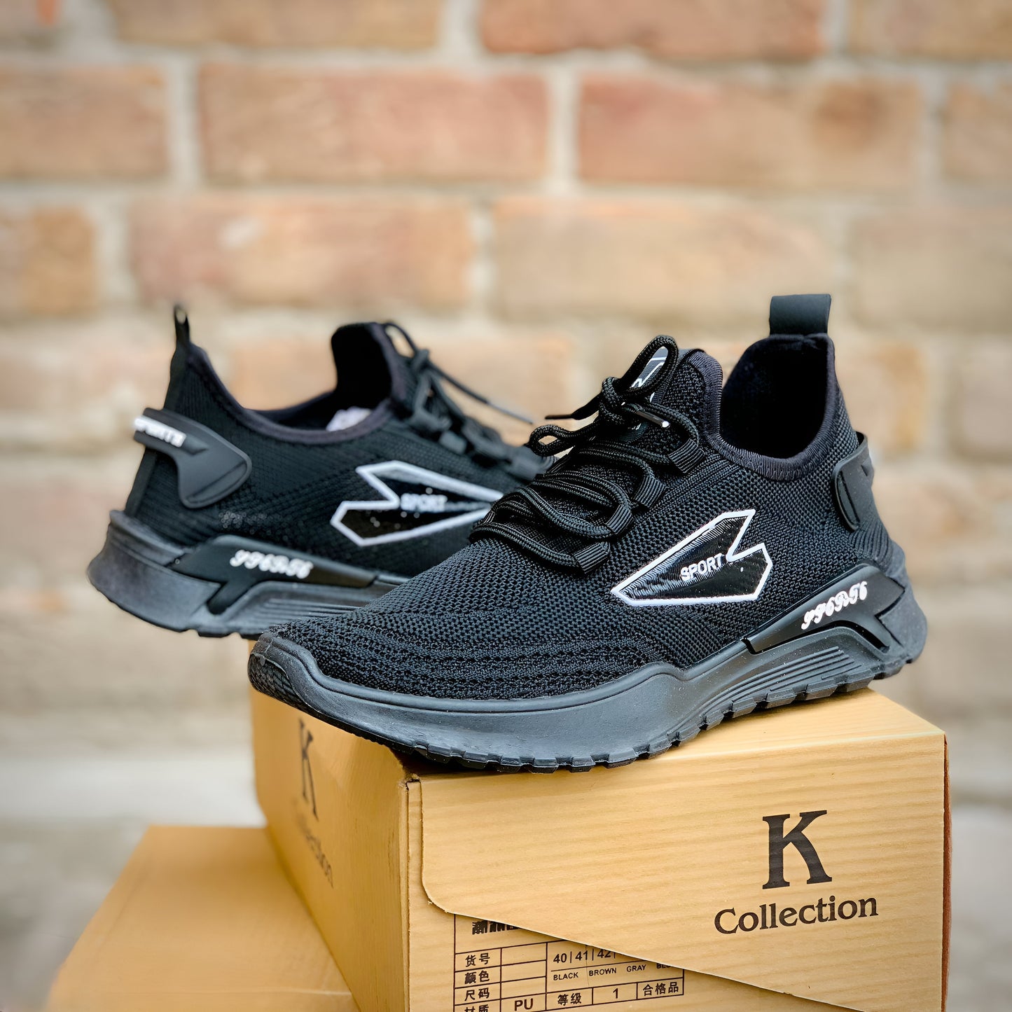 Mens Sneakers Black - Trendy Crate Pk