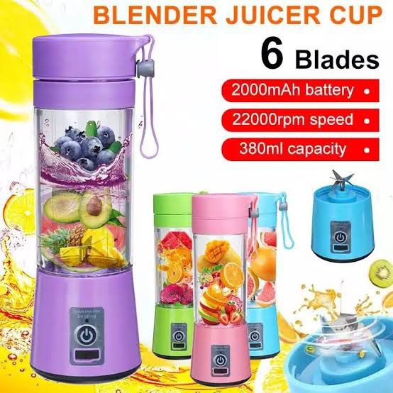 Portable Blender USB Mixer Electric Juicer Machine Smoothie Blender Mini Food Processor Personal Blender Juice Blenders - Trendy Crate Pk