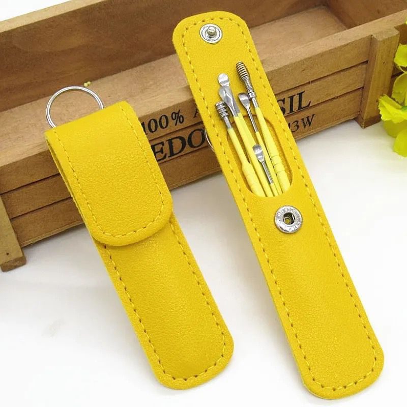 6pcs/set Ear Cleaner Wax Removal Stainless Steel Ear Wax Pickers Ear Cleaning Tools Spoon Earwax Remover Beauty Health Earpick - Trendy Crate Pk