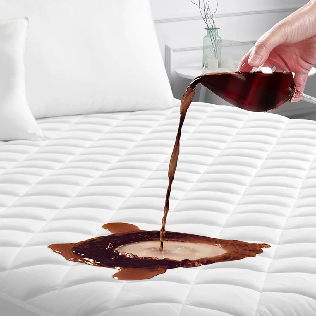 Waterproof Mattress Cover For Double Bed King Size Fitted Mattress Protector Anti Slip Bed Sheet - Trendy Crate Pk