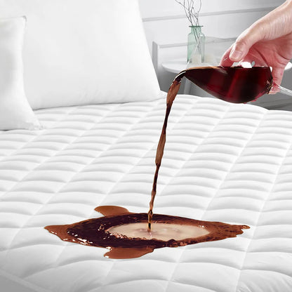 Waterproof Mattress Cover For Double Bed King Size Fitted Mattress Protector Anti Slip Bed Sheet - Trendy Crate Pk