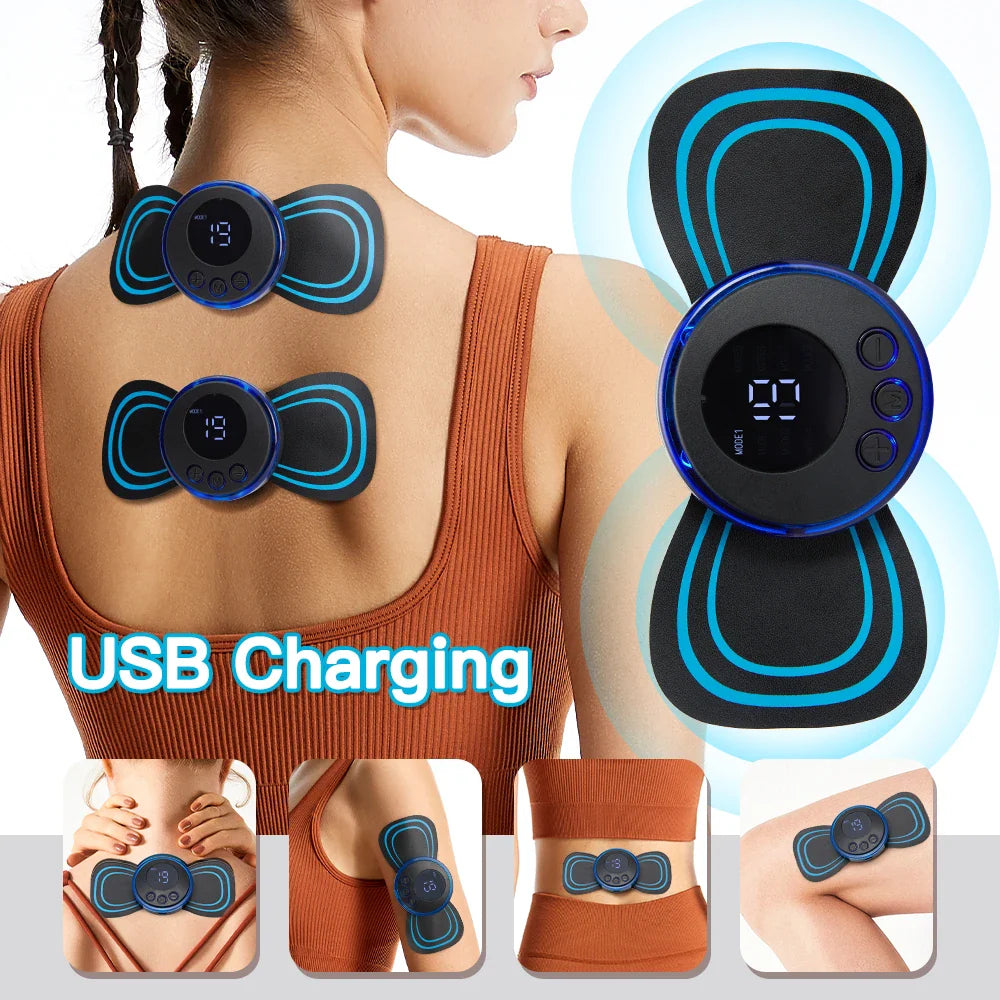 EMS Mini Body Massager Portable and Rechargeable - Trendy Crate Pk