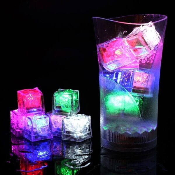6Pcs Home Decor Luminous LED Ice Cubes Glowing Party Flash Neon Halloween Festival Accessories Christmas Decor Party Supplies - Trendy Crate Pk