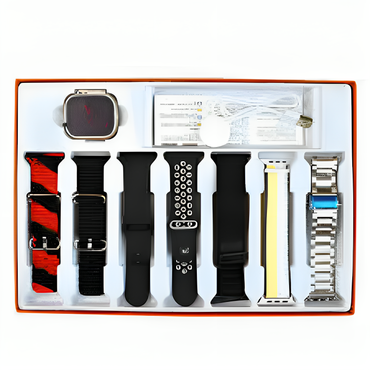 7in1 Ultra Smart Watch With 7 Straps - Trendy Crate Pk
