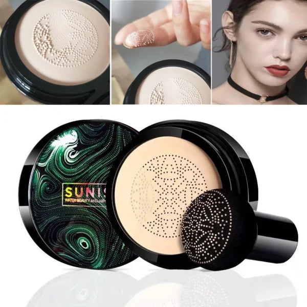20g SUNISA CC Cream Mushroom Head Air Cushion For Face Moisturizing Foundation Air-permeable Natural Brightening Makeup Tool - Trendy Crate Pk