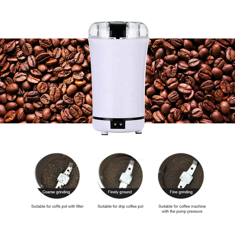 Mini Electric Coffee Grinder Powerful Cafe Grass Nuts Herbs Grains Pepper Tobacco Spice Flour Mill Coffee Beans Grinder Machine - Trendy Crate Pk