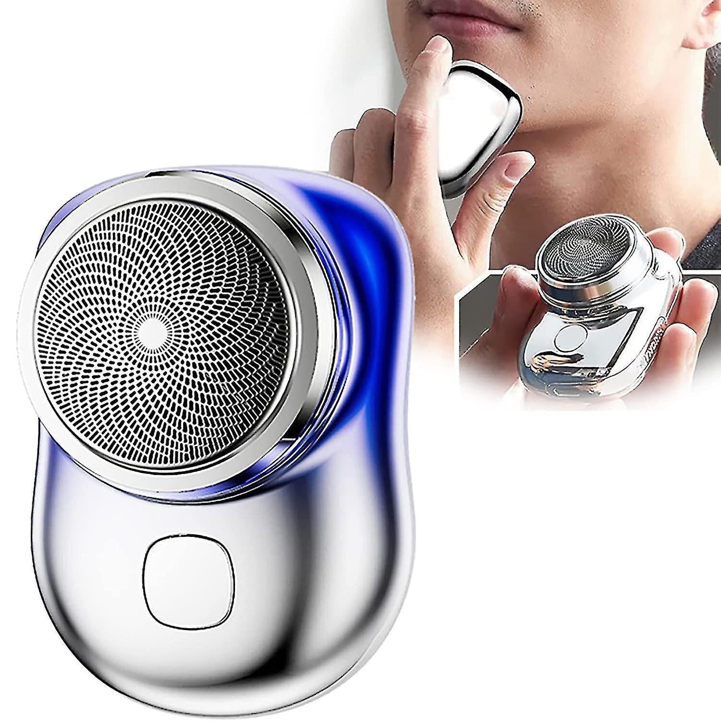 Mini Shave Portable Shaver Wet and Dry Men Is USB Rechargeable Shaver Charging Simple One Touch. - Trendy Crate Pk