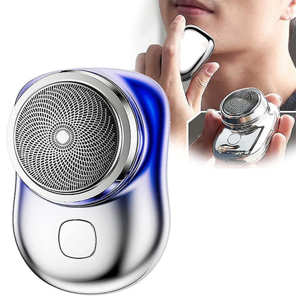 Mini Shave Portable Shaver Wet and Dry Men Is USB Rechargeable Shaver Charging Simple One Touch. - Trendy Crate Pk