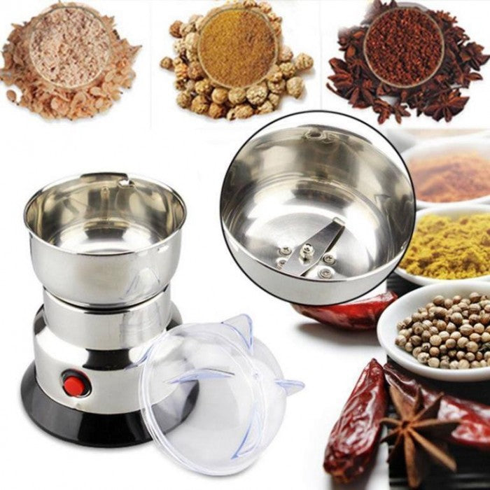 Mini Electric Grinder Stainless Steel Grinder For Coffee beans, Spices, Masala Grinding Machine - Trendy Crate Pk