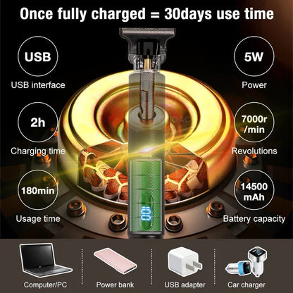 T9 Hair Trimmer - The Ultimate Grooming Tool for Effortless Style - Trendy Crate Pk