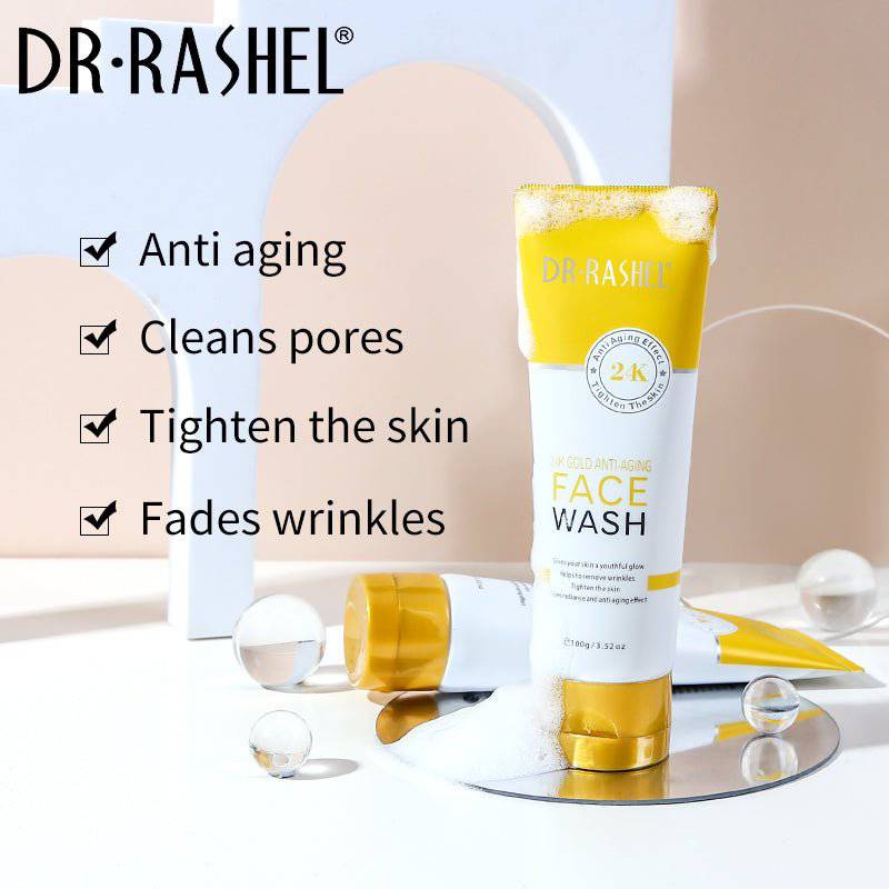 DR RASHEL Product New 24K Gold Anti-Aging Face Wash 100g - Trendy Crate Pk