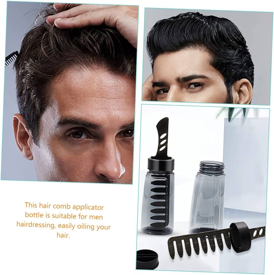 Hair Oil Head Gel, Hair Gel for Men, 2 in 1 Hair Wax Comb UK - Trendy Crate Pk