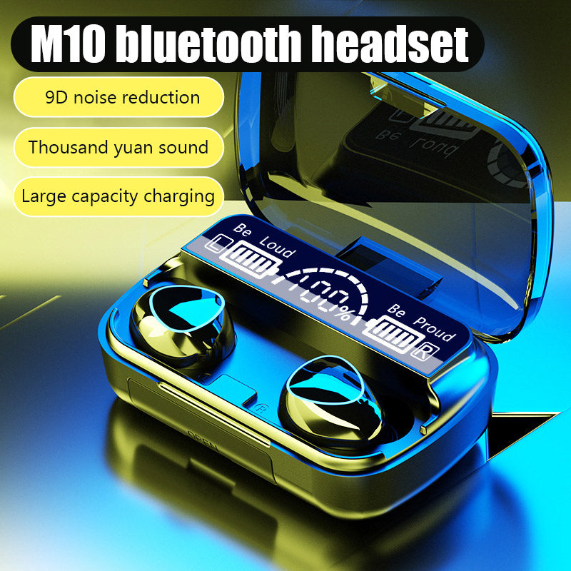 New LED Display TWS M10 Earbuds Wireless Bluetooth Touch Headphones In-Ear Sports Waterproof Bluetooth 5.1 Earbuds For Mobile Phones - Trendy Crate Pk