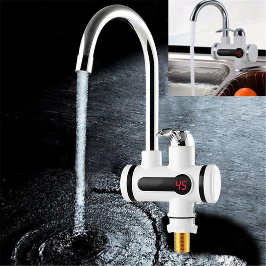 Instant Electric water heater Tap With LED Display Hot Water Hot Gayser Kitchen Batroom Multi Purpose Water Geyser - Trendy Crate Pk