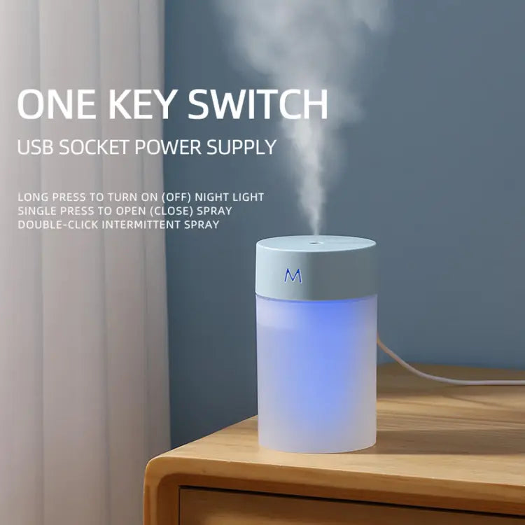 Mini Humidifier With Colorful Night Light USB Powered Humidifiers - Trendy Crate Pk