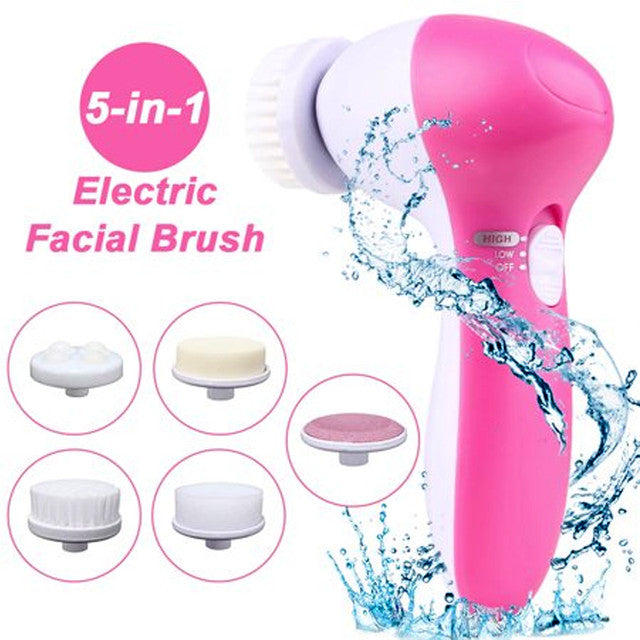 5 in 1 - Facial Electric Cleanser & Massager - Trendy Crate Pk