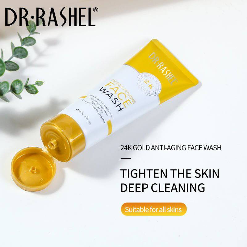 DR RASHEL Product New 24K Gold Anti-Aging Face Wash 100g - Trendy Crate Pk