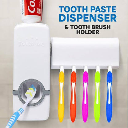Toothpaste Dispenser and Toothbrush Holder Set - Trendy Crate Pk