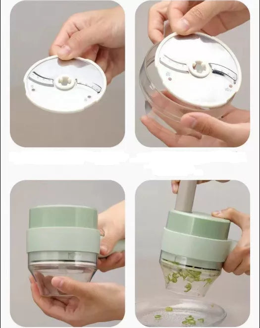 Handheld Vegetable Cutter - Efficient and Easy Way to Slice and Dice Your Veggies - Trendy Crate Pk