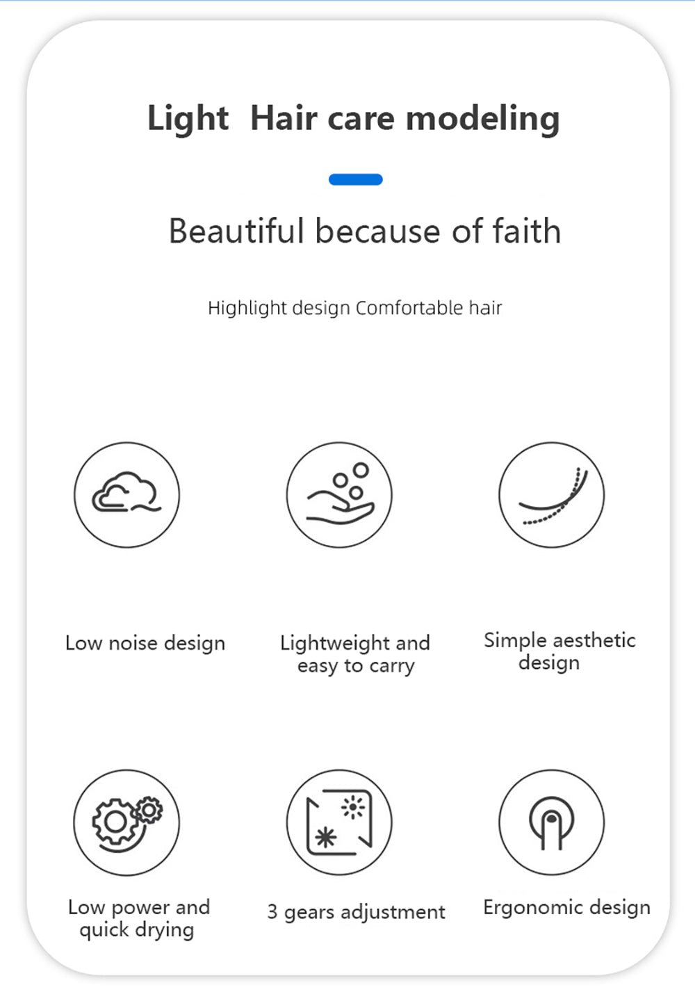 Nova Mini Hair Dryer Salon Dryer 2 Gear 220V Strong Wind Hot For Hair Dryer Professional Hairdressing Comb MIni Portable Power Hair Styler - Trendy Crate Pk