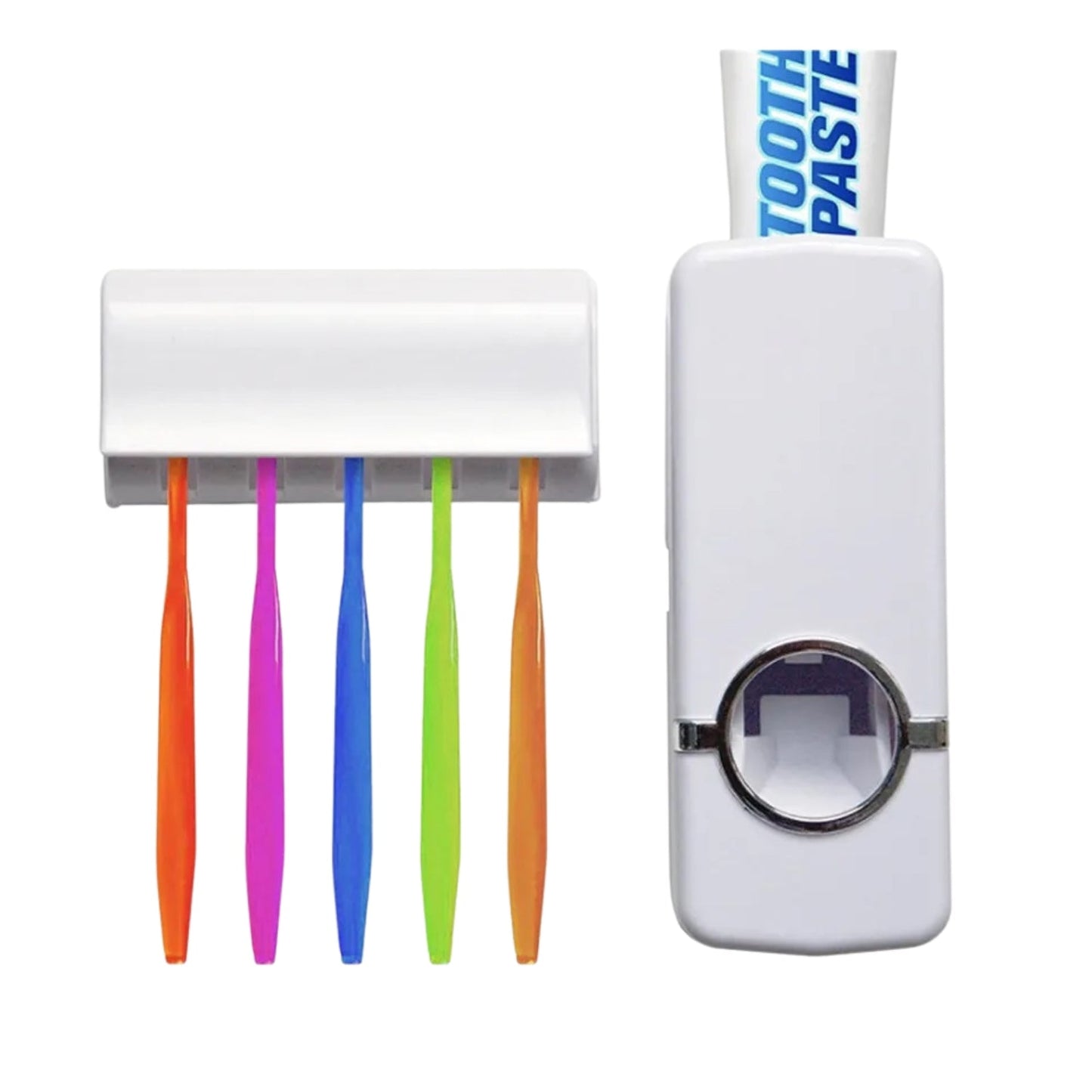 Toothpaste Dispenser and Toothbrush Holder Set - Trendy Crate Pk