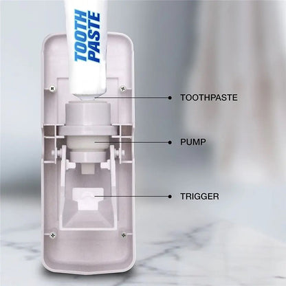Toothpaste Dispenser and Toothbrush Holder Set - Trendy Crate Pk