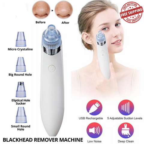 Blackhead Removal Machine 6 In 1 Rechargeable Machine - Trendy Crate Pk