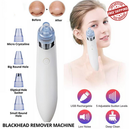 Blackhead Removal Machine 6 In 1 Rechargeable Machine - Trendy Crate Pk