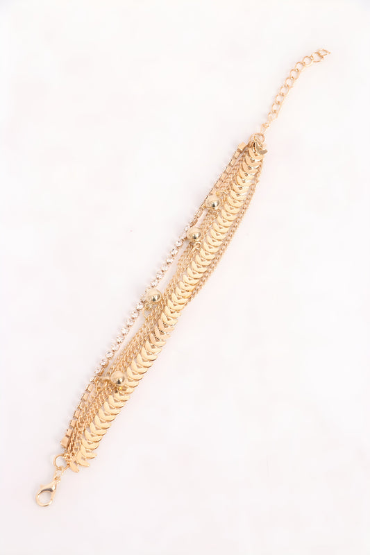 Shine Like Gold with Our Artificial Gold Plated Bracelet - The Perfect Accessory for Any Occasion! - Trendy Crate Pk