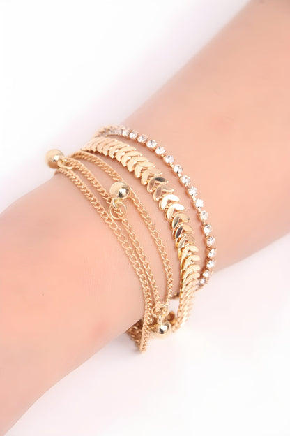Shine Like Gold with Our Artificial Gold Plated Bracelet - The Perfect Accessory for Any Occasion! - Trendy Crate Pk