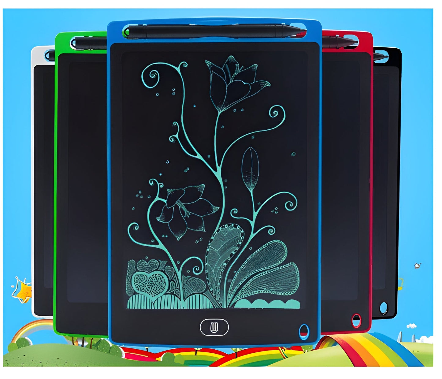 8.5Inch Multicolor LCD Drawing Tablet - The Perfect Tool for Playtime and Learning! - Trendy Crate Pk