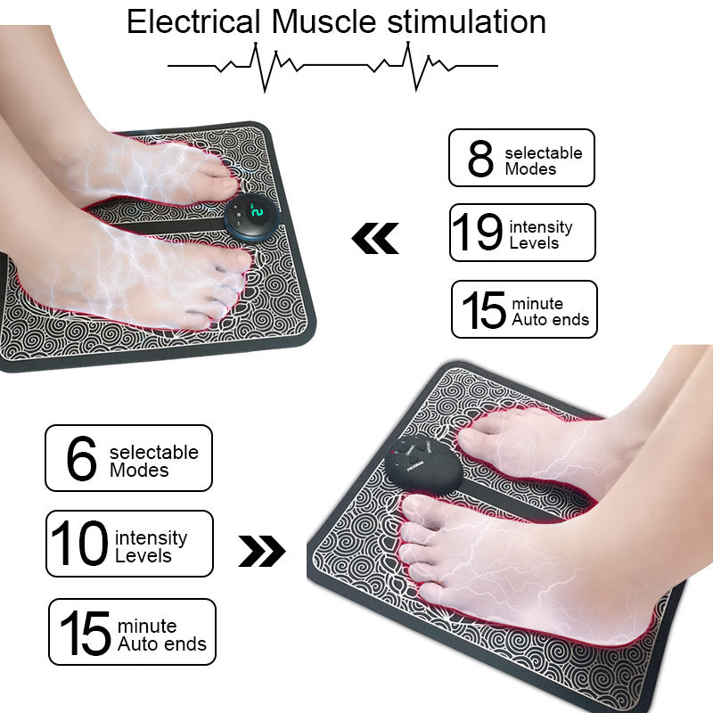 EMS Foot Massager Mat Massageador Pes Muscular Electric EMS Health Care Relaxation Terapia Fisica Massage Salud - Trendy Crate Pk