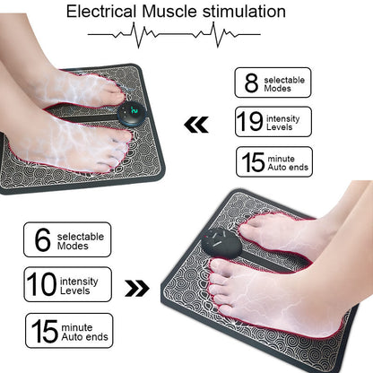 EMS Foot Massager Mat Massageador Pes Muscular Electric EMS Health Care Relaxation Terapia Fisica Massage Salud - Trendy Crate Pk