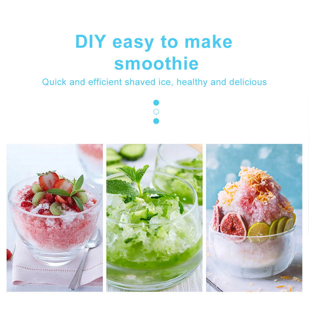 Ice Crusher DIY Drink Breaker Tabletop Snow Cone Maker Shaver Countertop Party Shredding Shaved Crushing Machine - Trendy Crate Pk