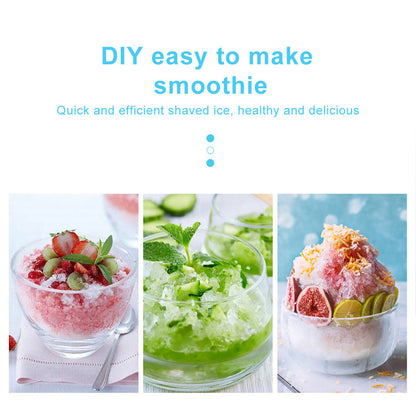 Ice Crusher DIY Drink Breaker Tabletop Snow Cone Maker Shaver Countertop Party Shredding Shaved Crushing Machine - Trendy Crate Pk