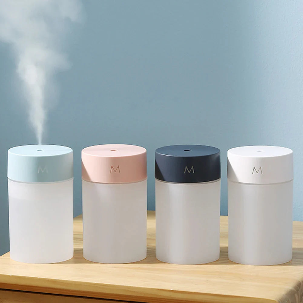 Mini Humidifier With Colorful Night Light USB Powered Humidifiers - Trendy Crate Pk
