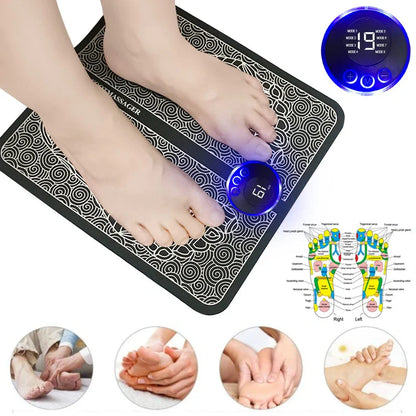 EMS Foot Massager Mat Massageador Pes Muscular Electric EMS Health Care Relaxation Terapia Fisica Massage Salud - Trendy Crate Pk