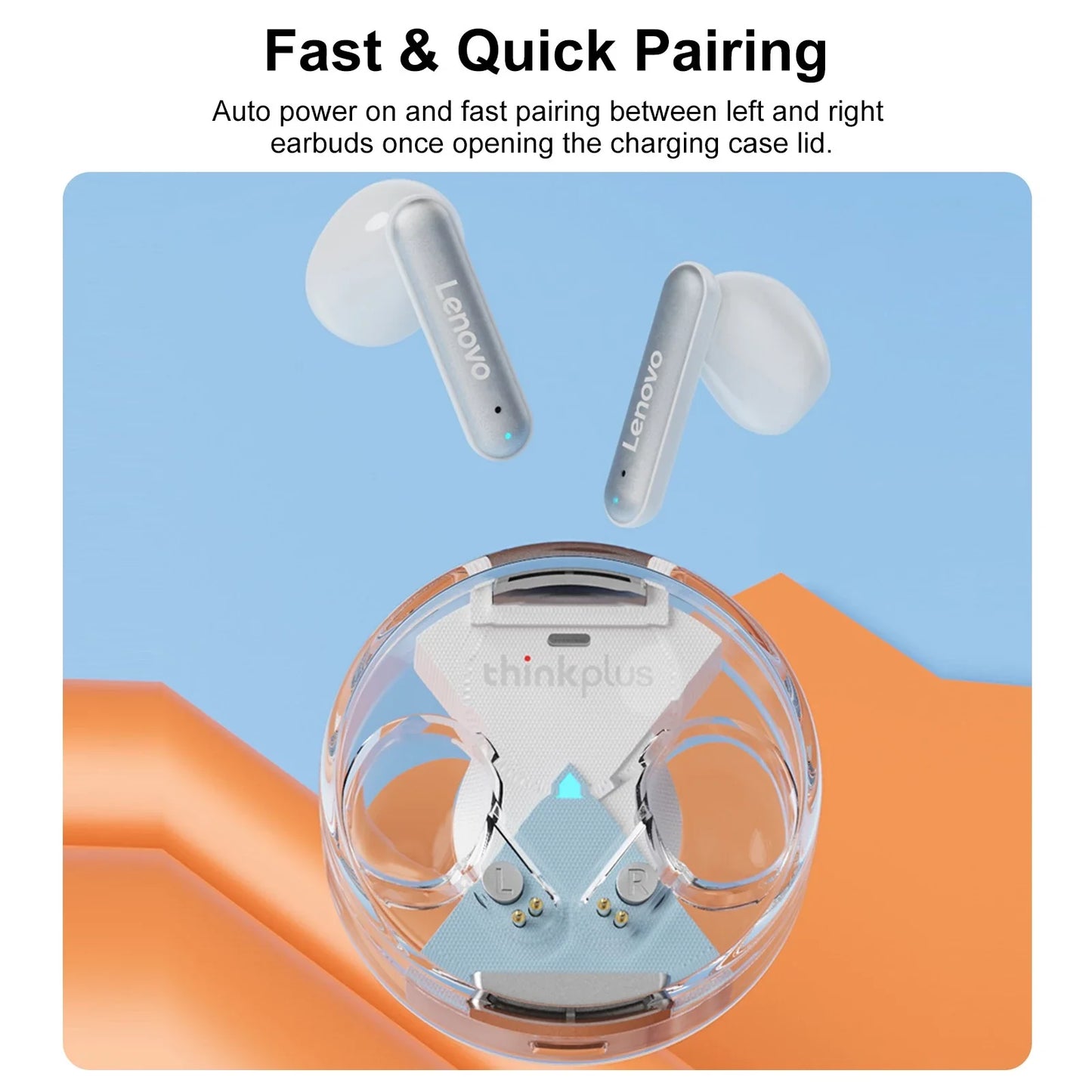 Lenovo LP10 True Wireless Headphones with ENC - Trendy Crate Pk