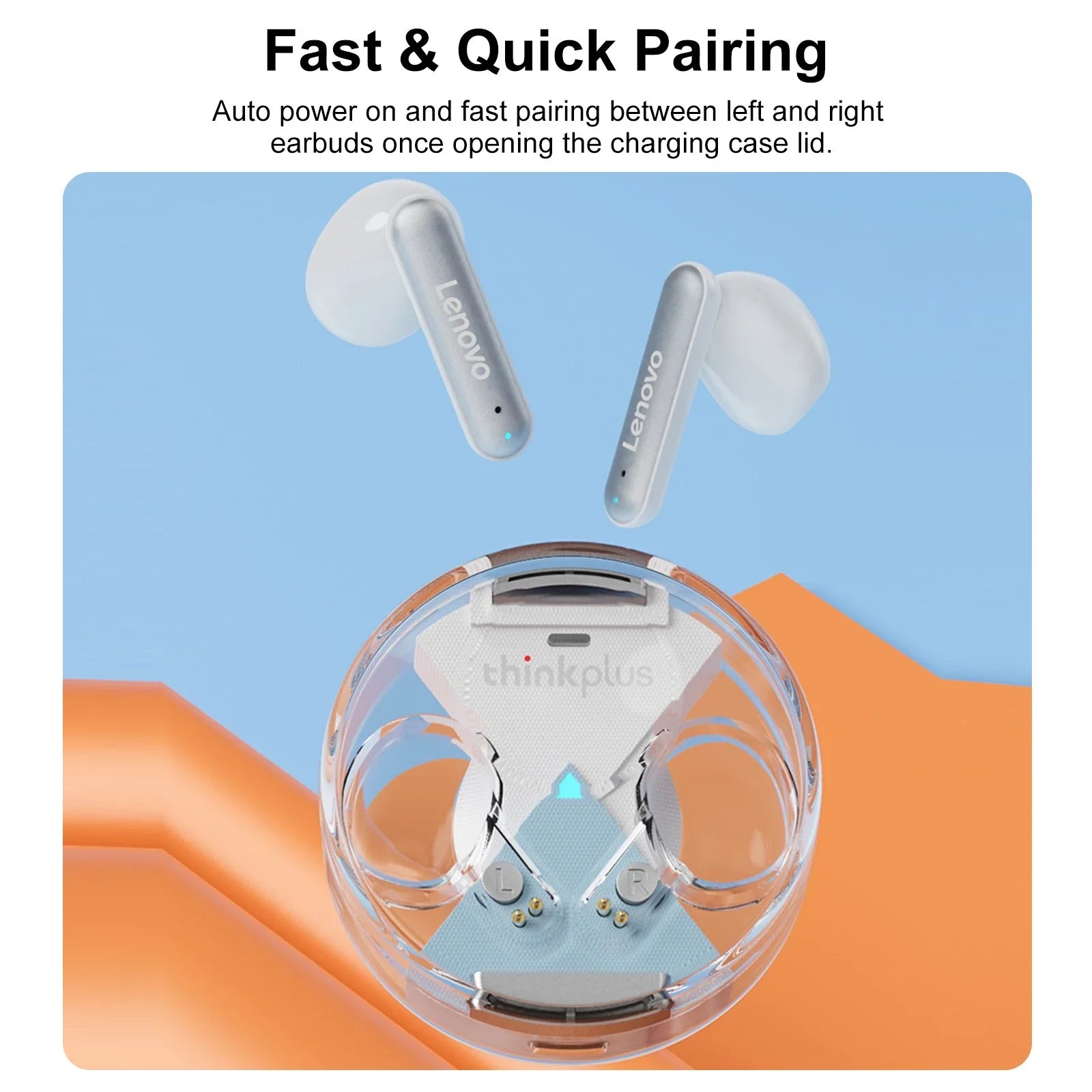 Lenovo LP10 True Wireless Headphones with ENC - Trendy Crate Pk