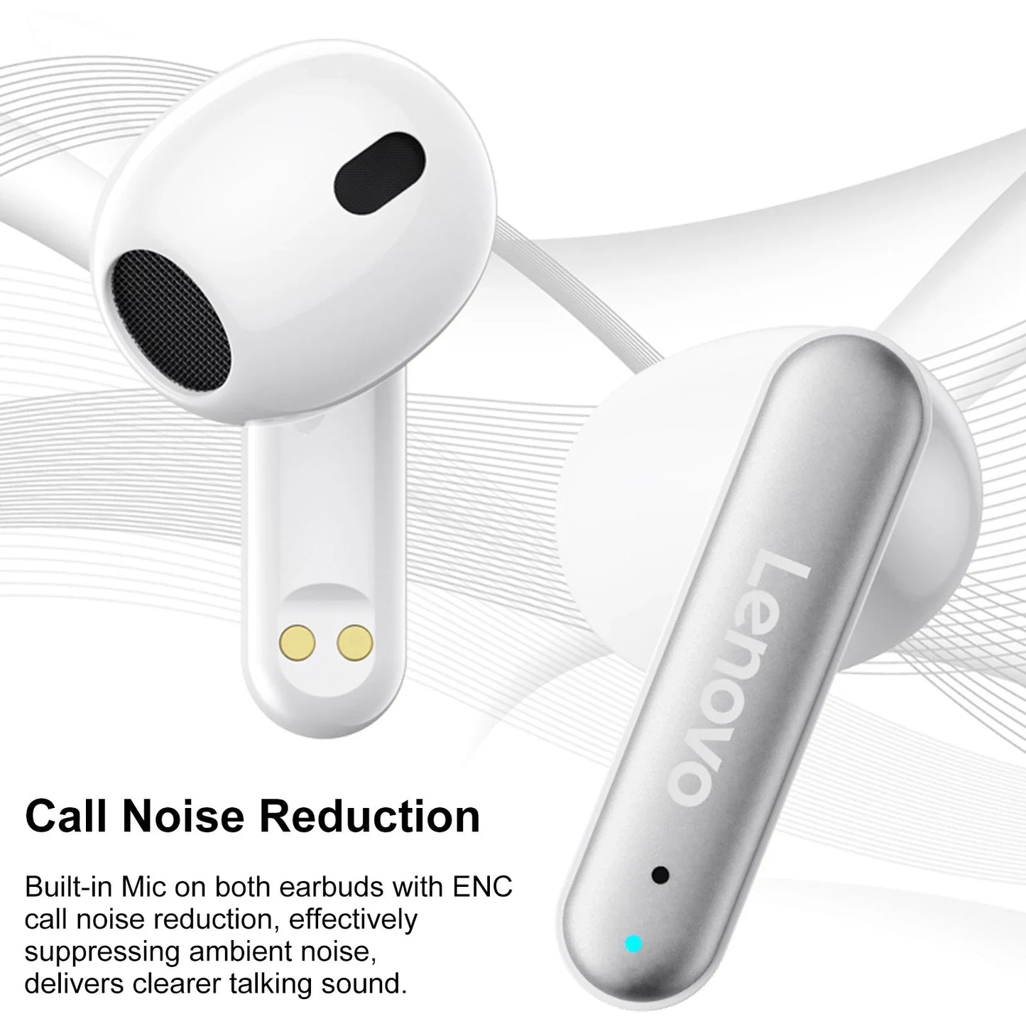 Lenovo LP10 True Wireless Headphones with ENC - Trendy Crate Pk