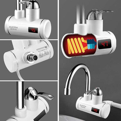 Instant Electric water heater Tap With LED Display Hot Water Hot Gayser Kitchen Batroom Multi Purpose Water Geyser - Trendy Crate Pk