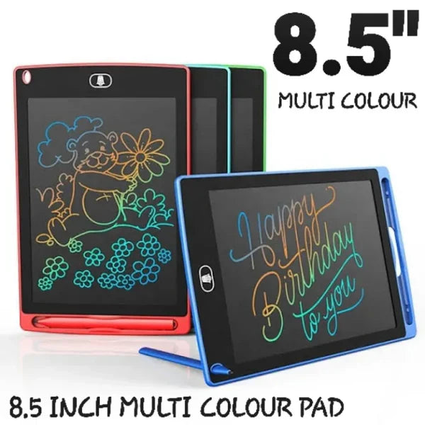 8.5 Inch LCD Writing Tablet with Reusable Magic Book 4Magic Books 1Magic Pen 10Refills 1Grip - Trendy Crate Pk