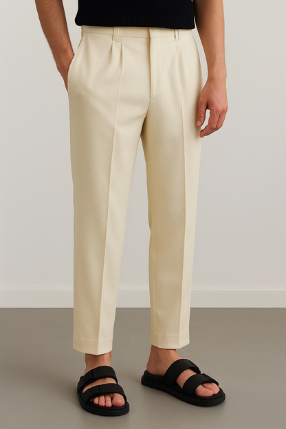 Premium Thrifted Cream Dress Pants - Trendy Crate Pk