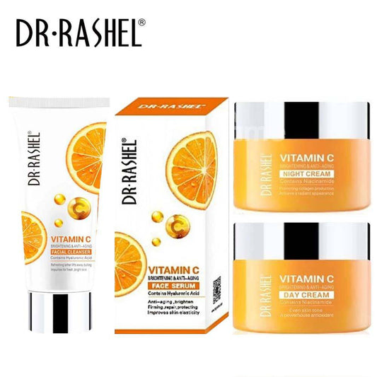 Dr.Rashel Vitamin C Series with Day & Night Cream - Pack of 4 - Trendy Crate Pk