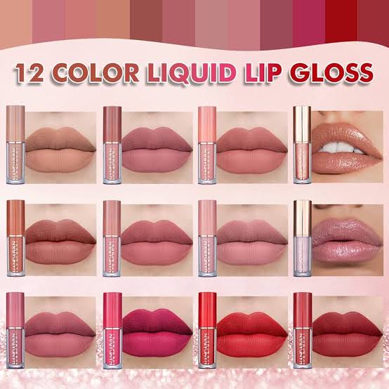 12-Piece Matte Liquid Lipstick & High Shine Lip Gloss Set – Waterproof, Long-Lasting - Trendy Crate Pk