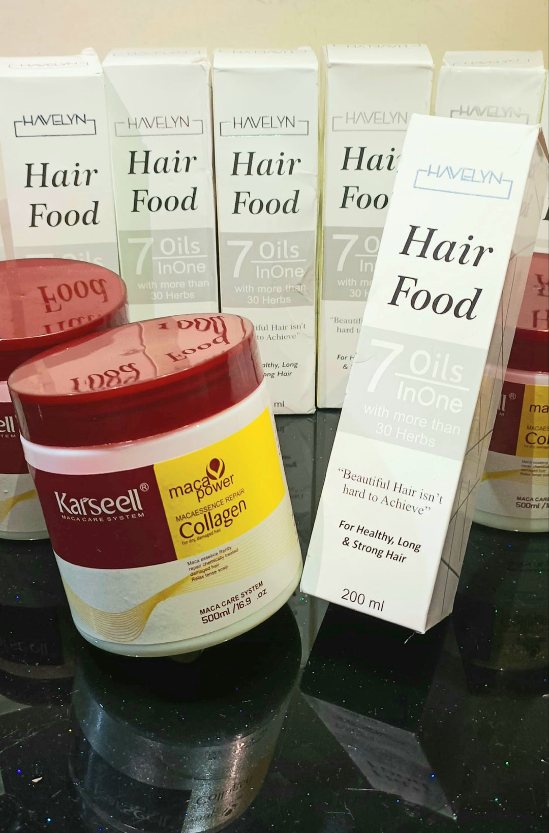 Buy 1 Get 1 Free / Buy Karseell Hair Mask Get Havelyn 7 in 1 Hair Food Oil Free - Trendy Crate Pk