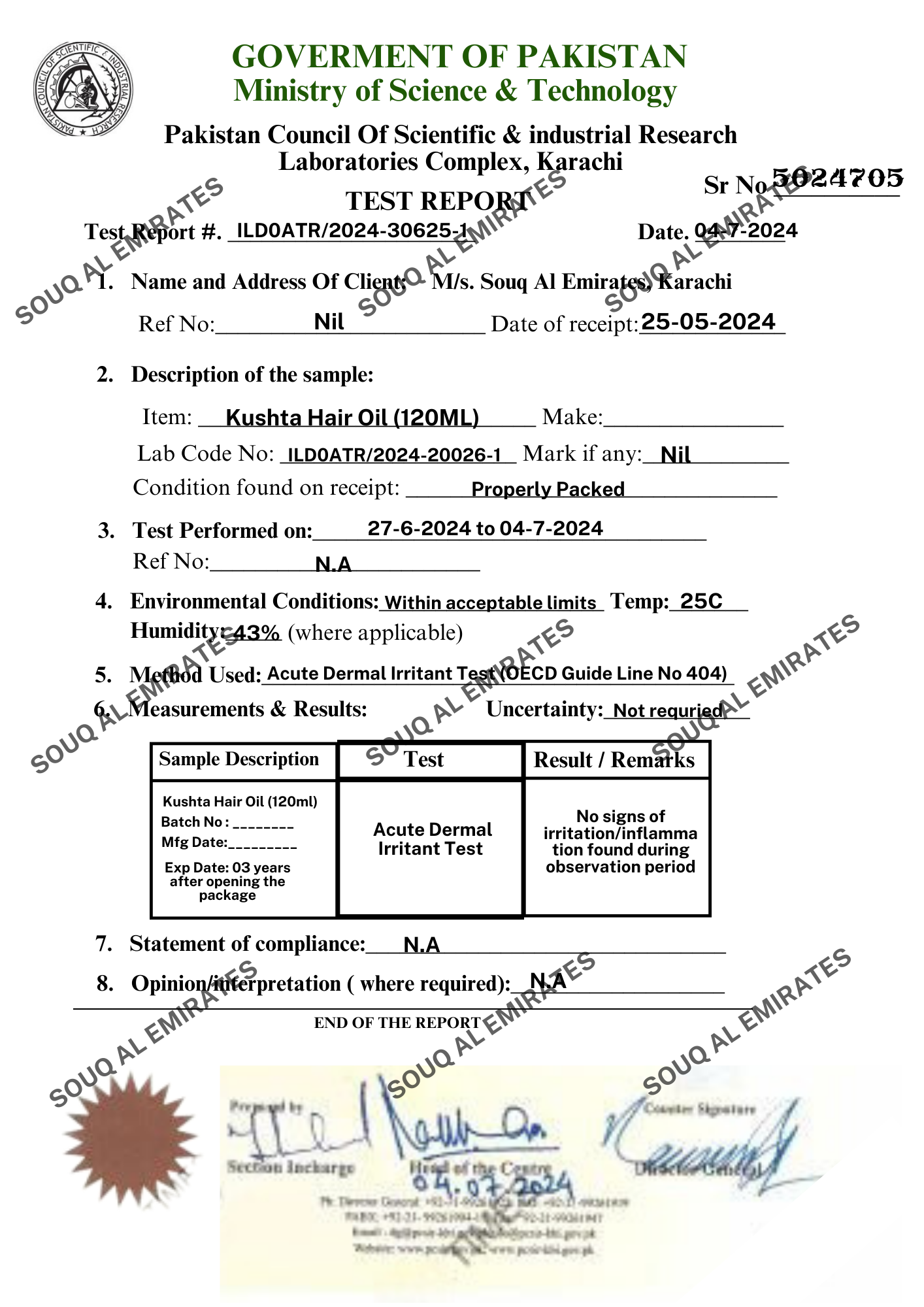 Kushta Hair Oil (Booster) - Trendy Crate Pk