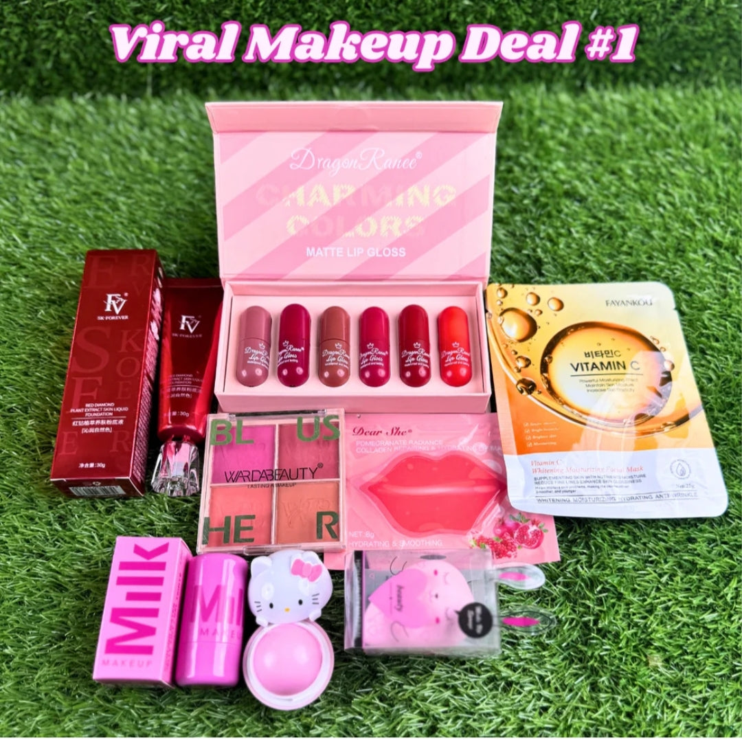 Ultimate 8-in-1 Viral Makeup Set! ✨ - Trendy Crate Pk