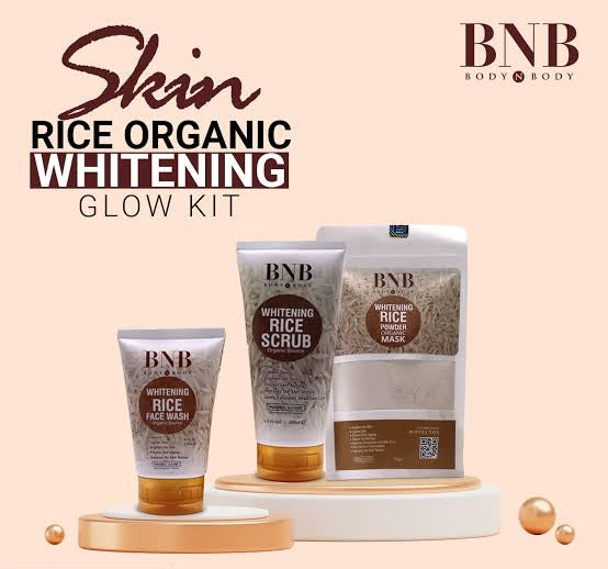 Original Rice Extract Bright & Glow Kit ( Rice Face Seurm - Trendy Crate Pk